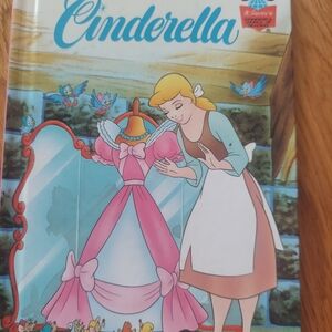 Cinderella Pink Dress Illustration Book Cover